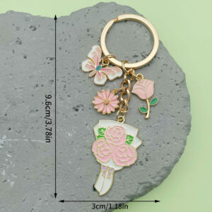 Pink Mother's Day Rose Bouquet Butterfly Bundle -12g-ER1552