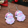 oly-1eff0e96b841cb4dd5c2e1c8e3a7105e Wholesale Christmas Y2K Colorful Pendant Earrings Wooden Double-sided Christmas Earrings Gift