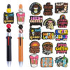 oly-1f00e9cf88c69f7cf22862c74499407a Wholesale Coee Series PVC Soft Rubber Bead DIY Ballint Pen