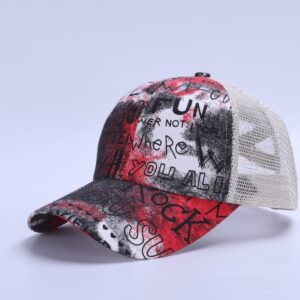 Red printed letters / Free size