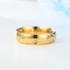 Wholesale Real Gold Plated 201 Stainless Steel PVD Coated U Shape Waterproof Non Tarnish For Unisex