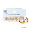 Wholesale 1 Set Basic Simple Style Geometric Flower Irregular Plating Titanium Steel Earrings Ear Studs