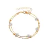 Wholesale Fashion Geometric Copper No Inlaid Women's Anklet