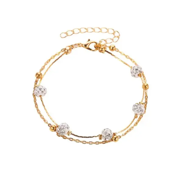 Wholesale Fashion Geometric Copper No Inlaid Women's Anklet