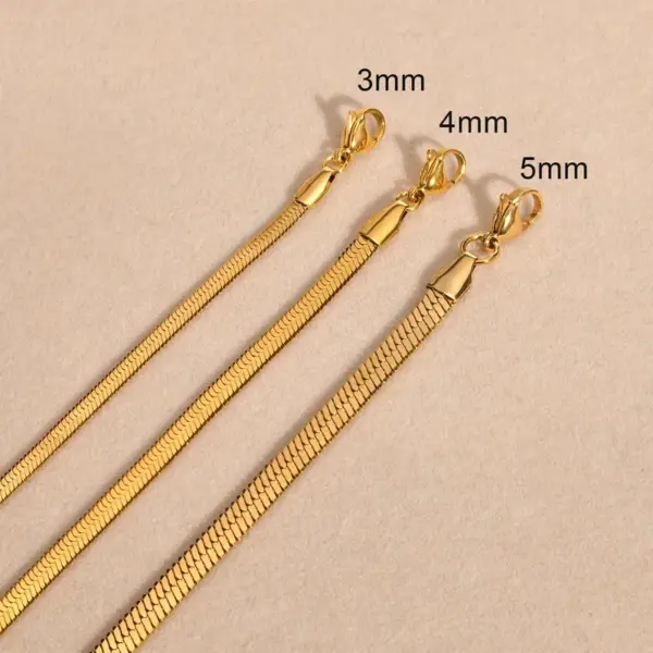 Wholesale PVD Coated Real Gold Plated Solid Color 201 Stainless Steel INS Style Retro Simple Style Waterproof Non Tarnish 201 Stainless Steel Necklace