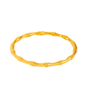 24-DQ-W-581 Bamboo Bracelet / 18k
