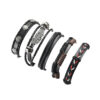Wholesale Vintage multi-layered cowhide punk bracelet
