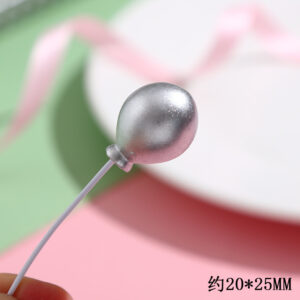 Brown Silver Oval Balloon