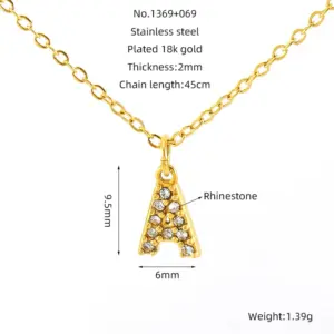 Letter A (Including Chain)