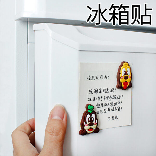 Wholesale PVC Silicone Refrigerator Sticker Cartoon Character Soft Glue Magnetic Sticker Cute Flat Magnetic Sticker White Drawing Board Decorative Sticker