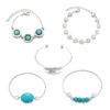 oly-1f6e48b5381159d7ea8451eb40872c60 Wholesale Ethnic style turquoise feather flower bracelet
