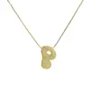 Wholesale Simple Style Classic Style Letter Copper Plating 18K Gold Plated Pendant Necklace