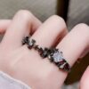 Wholesale Dark Gothic Style Vintage Cross Ring Ins Niche Design High-grade Sense Index Finger Ring