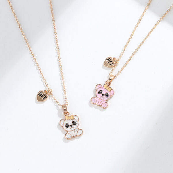 oly-1fb02cb449c1da0cd0631a63f6c2ee3a Wholesale Good Friends Cartoon Bear Necklace