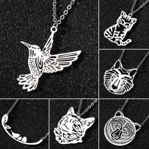 Wholesale Jewelry Fashion 201 Stainless Steel 18K Gold Plated Plating Stainless Steel Necklaces