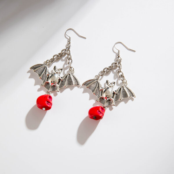 oly-1fb5ddf2b1cdf5bb29b03decfa959113 Wholesale Halloween funny skull alloy earrings