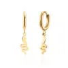 Fashion Animal 304 Stainless Steel No Inlaid 18K Gold Plated Earrings