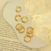 PVD Coated 18K Gold Plated 18K Gold 304 Stainless Steel Retro Earrings