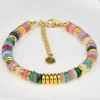 Wholesale Vacation Round Stone Hematite Waterproof Non Tarnish Beaded Women's Bracelets