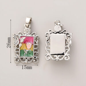 #286 white gold oil dripping three colors (with melon seed buckle)