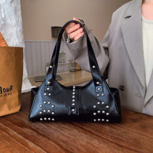 Wholesale Vintage Rivet Handbag High-end Women's Shoulder Bag Underarm Bag