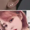 Wholesale 1 Pair Simple Style Moon Heart Shape Plating 304 Stainless Steel 18K Gold Plated Ear Studs