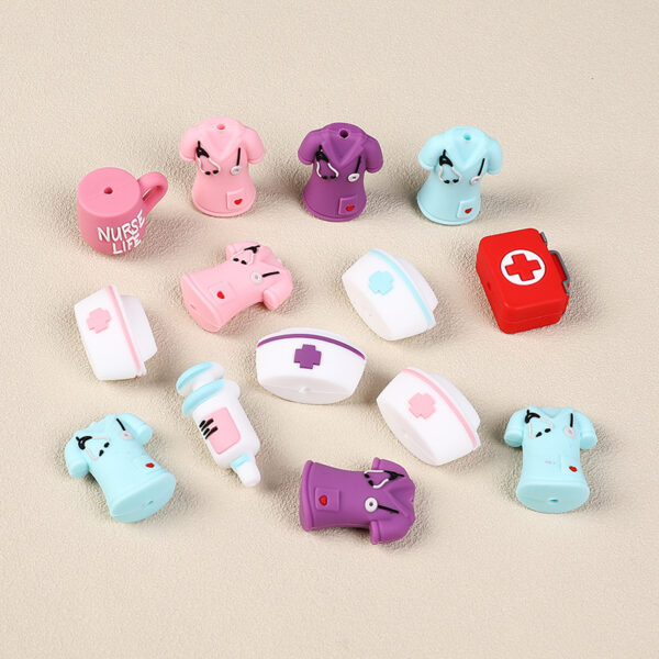 Wholesale 3D silicone beads DIY necklace decorations cartoon beads