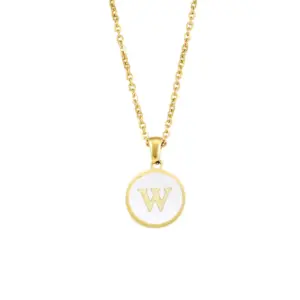 Letter W / 18K Furnace Real Gold