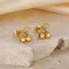 Wholesale Ion Plating (IP) Cherry 304 Stainless Steel Simple Style Waterproof Non Tarnish Ear Studs