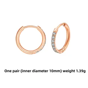 Rose Gold/pair 2.0*10mm / Stainless Steel/Pair