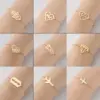 PVD Coated 18K Gold Real Gold Plated Palm Heart Shape 201 Stainless Steel Fashion Waterproof Non Tarnish 201 Stainless Steel Bracelets