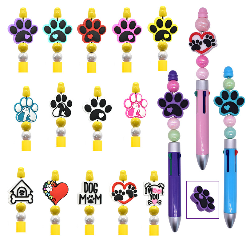 Wholesale Cartoon Dog Footprint Beads