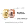 Wholesale PVD Coated 18K Gold Real Gold Plated Solid Color 201 Stainless Steel Fashion Waterproof Non Tarnish Earrings