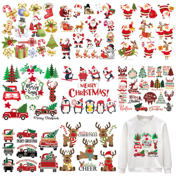 Wholesale Christmas Cartoon Heat Transfer Patterns
