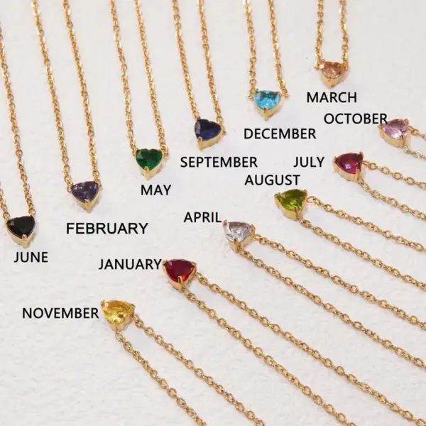 Wholesale Ion Plating (IP) 18K Gold Plated Heart Shape 304 Stainless Steel Sweet Simple Style Commute Waterproof Non Tarnish 304 Stainless Steel Necklace