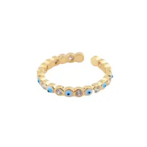 Gold-Light Blue / Adjustable Opening