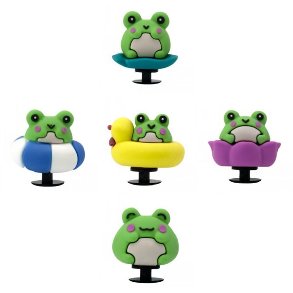 Wholesale Cross-border Hot Selling Cute Little Frog Garden Shoe Buckle Accessories in stock Cartoon 3D Stereo Hole Shoes Flower Decoration Accessories