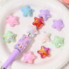 Wholesale Uv-Plated Dopamine Pentagram Shaped Beads