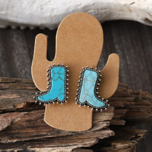 A pair of boot earrings