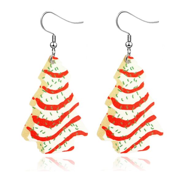 Wholesale Colorful Christmas Tree Earrings