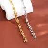Wholesale Casual Simple Style U Shape 304 Stainless Steel 18K Gold Plated Bracelets In Bulk