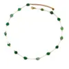 Wholesale Natural Stone Titanium Steel IG Style Simple Style Inlay Geometric Natural Stone Rings Necklace
