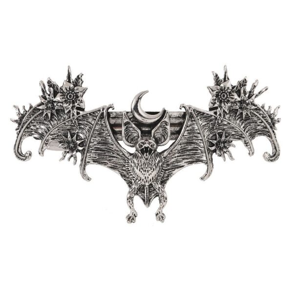 Wholesale Halloween Celebration Metallic Embossed Bat Hairpin Spring Clip Retro Funny Dark Style Matchinging Hair Accessories Horizontal Clip for Women