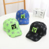 Wholesale Minecraft Kidsren's Hat Creeper Cartoon Peaked Cap Spring & Fall New Sun Protection Visor Baby Baseball Cap