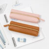 Wholesale Leather Pencil Case Large Capacity Zipper Stationery Storage Bag