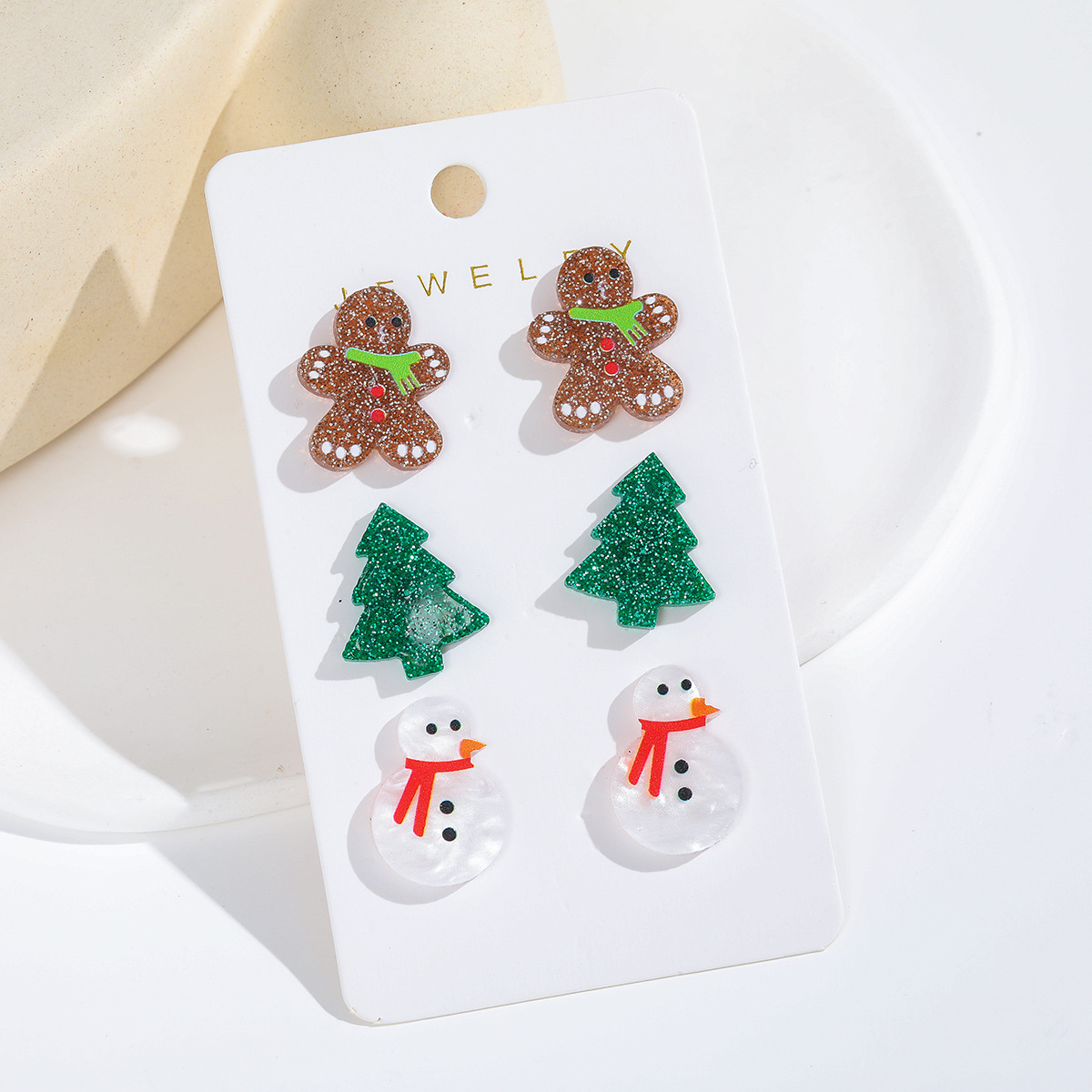 Wholesale Christmas combination earrings