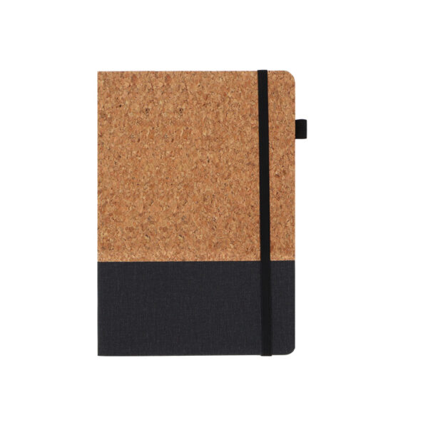 Wholesale Cross-Border A5 Environmentally Friendly Spliced ​​Cork and Pu Notebook Set Business Office Notepad with Customized Logo