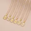 Wholesale Jewelry Cute Romantic Letter 304 Stainless Steel Copper Cable Chain Pendant Necklace