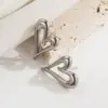 Wholesale 1 Pair Basic Sweet Commute Heart Shape Plating 304 Stainless Steel 18K Gold Plated Ear Studs