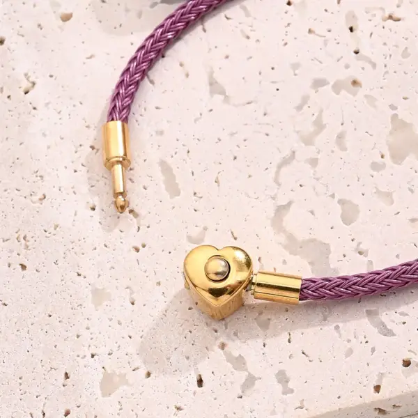 Casual Simple Style Classic Style Simple Solid Color 304 Stainless Steel Wire Rope 18K Gold Plated Bracelets In Bulk